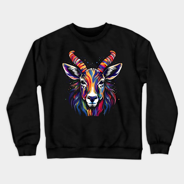 Patriotic Antelope Crewneck Sweatshirt by JH Mart